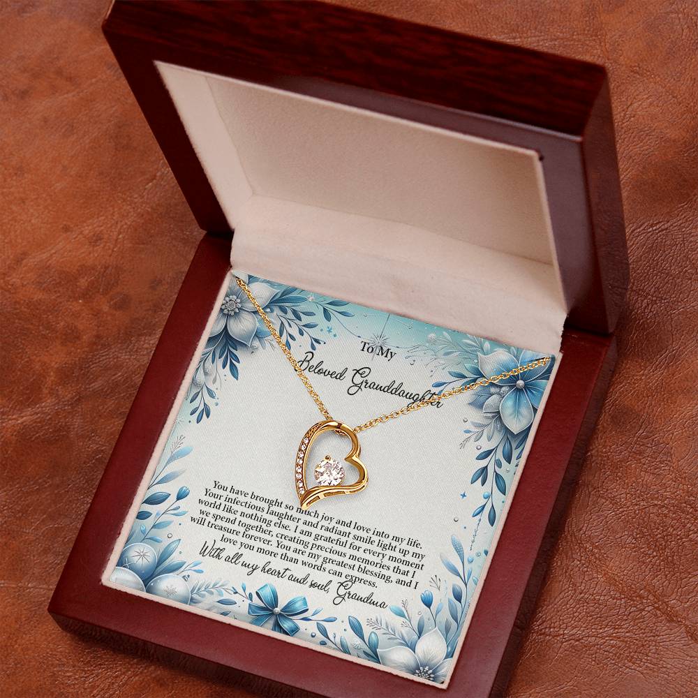 4050a Forever Love Necklace, Gift to my Granddaughter with Beautiful Message Card