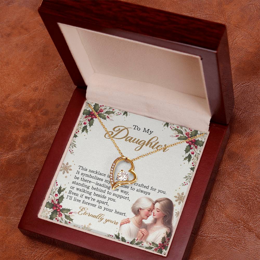 95147b Forever Love Necklace, Gift to my Daughter with Beautiful Message Card