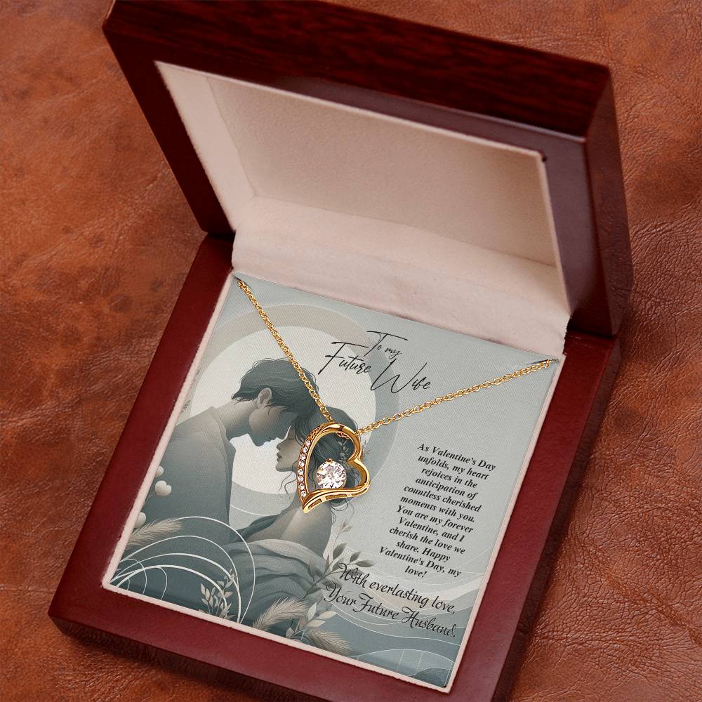 Valentine-st22d Forever Love Necklace, Gift to my Future Wife with Beautiful Message Card