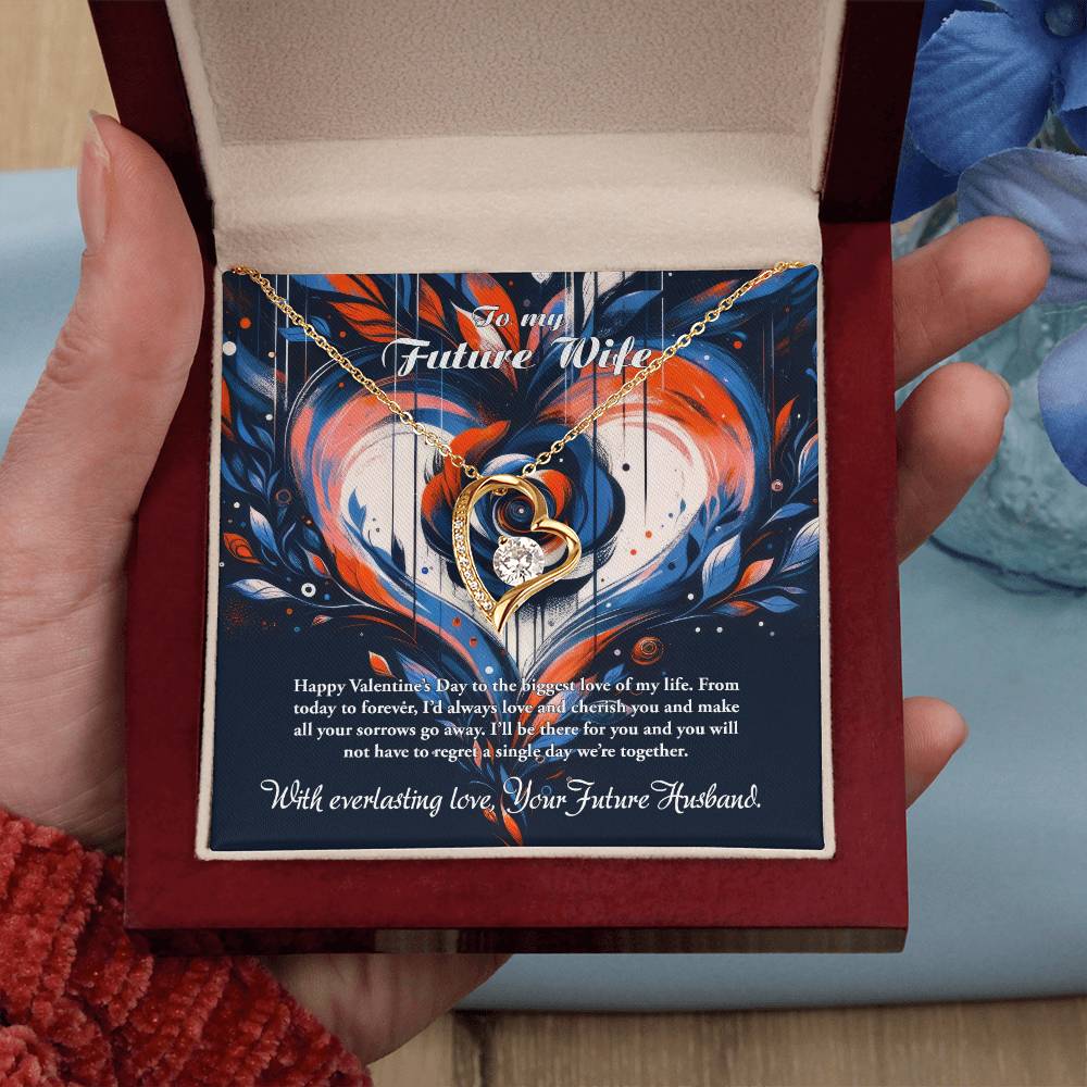 Valentine-st24d Forever Love Necklace, Gift to my Future Wife with Beautiful Message Card