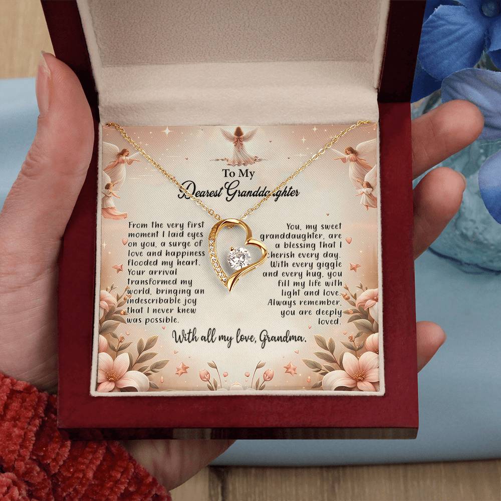 4052a Forever Love Necklace, Gift to my Granddaughter with Beautiful Message Card