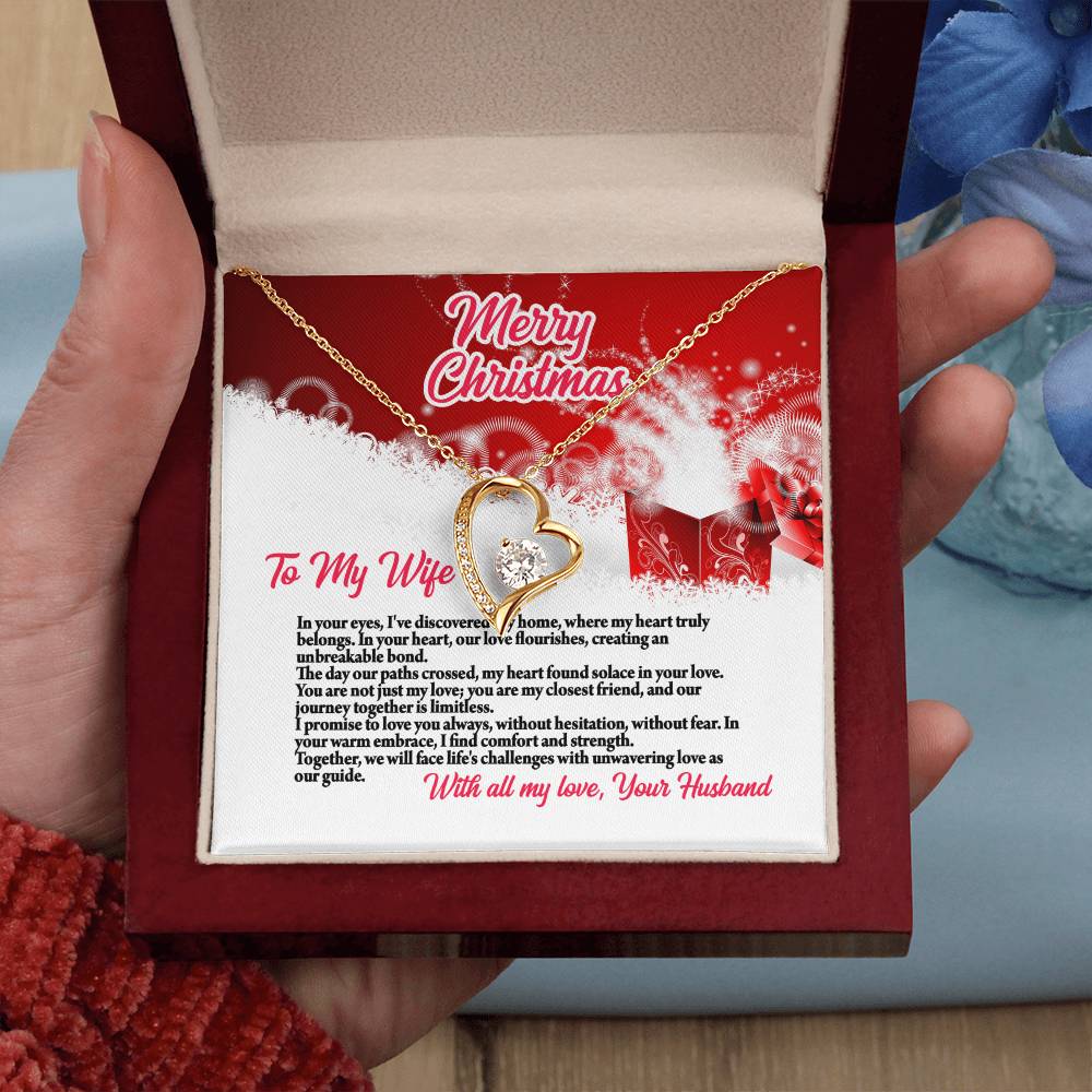 4003a Forever Love Necklace, Gift to my Wife with beautiful Message Card