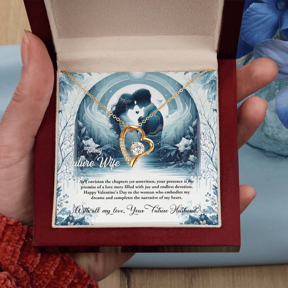 Valentine-st30d Forever Love Necklace, Gift to my Future Wife with Beautiful Message Card