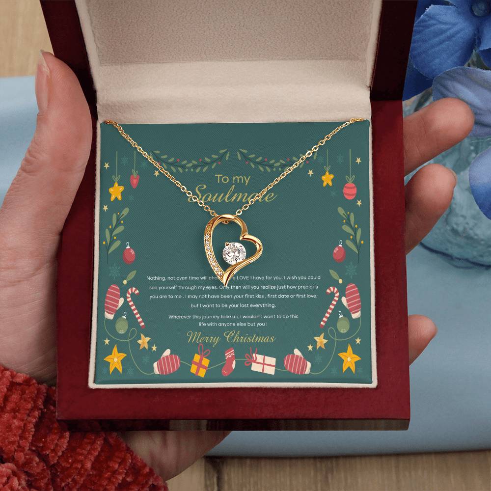 94098 Forever Love Necklace, Gift to My Soulmate with Beautiful Message Card