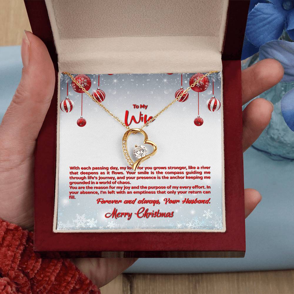 4012a Forever Love Necklace, Gift to my Wife with beautiful Message Card