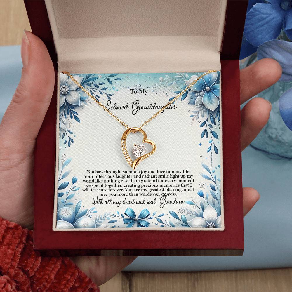 4050a Forever Love Necklace, Gift to my Granddaughter with Beautiful Message Card