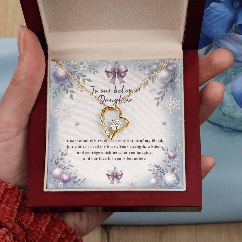 95784 a Forever Love Necklace, Gift to my Daughter with Beautiful Message Card