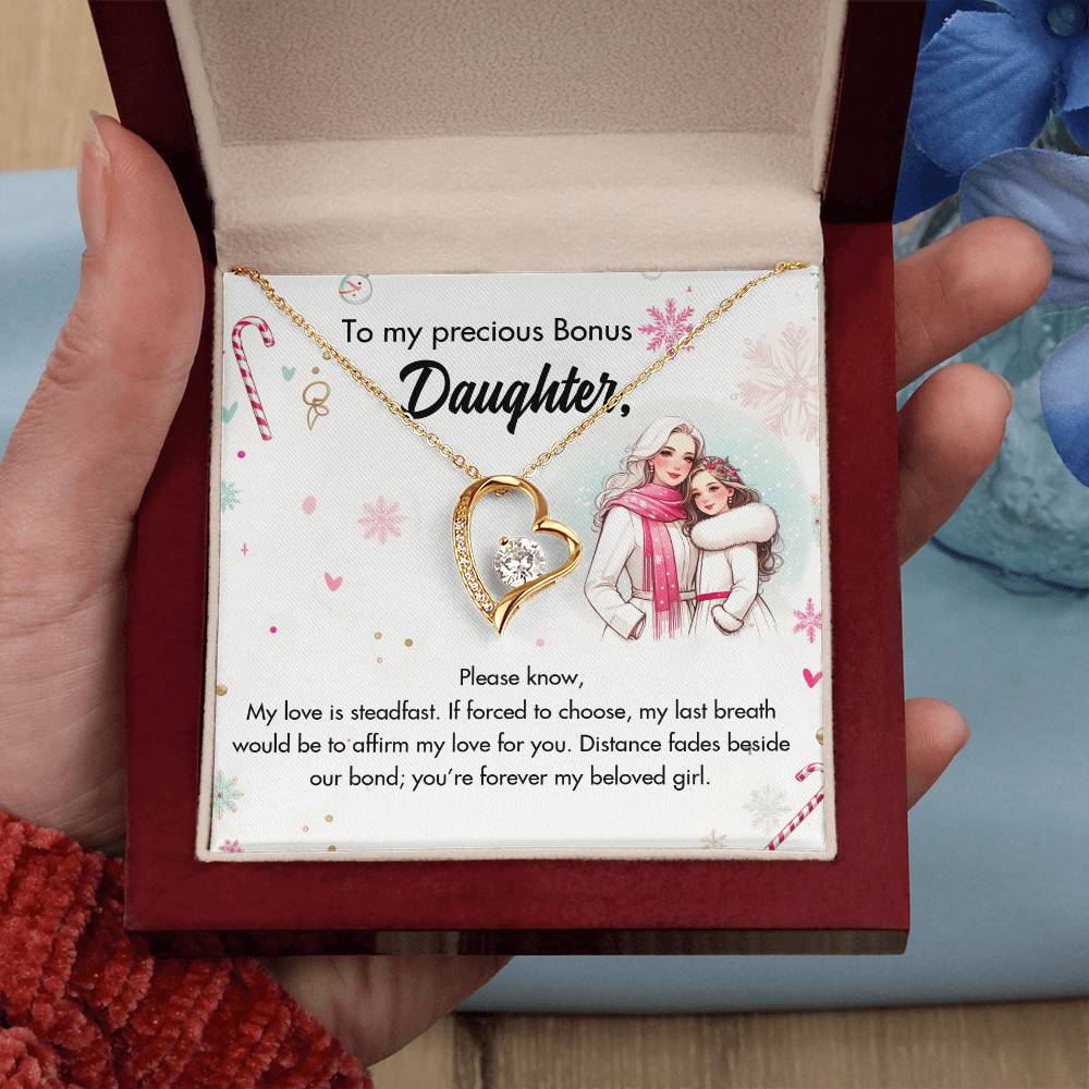 95127-a Forever Love Necklace, Gift to my Daughter with Beautiful Message Card