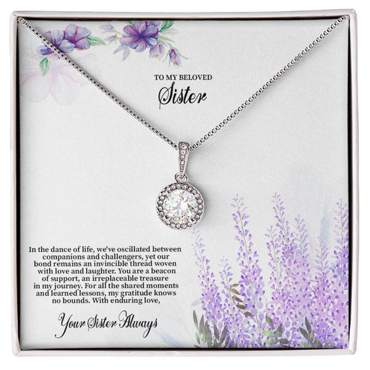 4030c Eternal Hope Necklace, Gift to my Sister with Beautiful Message Card