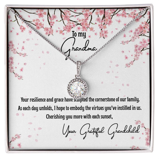 4040a Eternal Hope Necklace, Gift to my Grandma with Beautiful Message Card