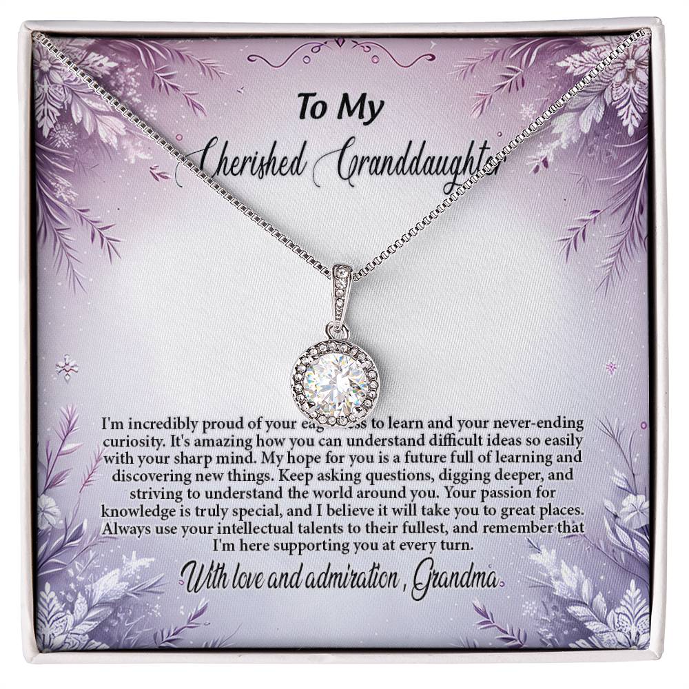 4054c Eternal Hope Necklace, Gift to my Granddaughter with Beautiful Message Card