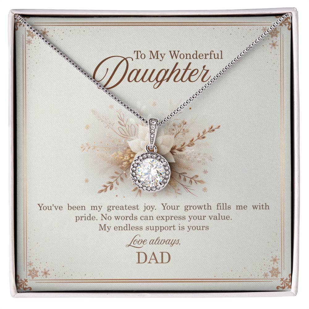 95318 c Eternal Hope Necklace, Gift to my Daughter with Beautiful Message Card