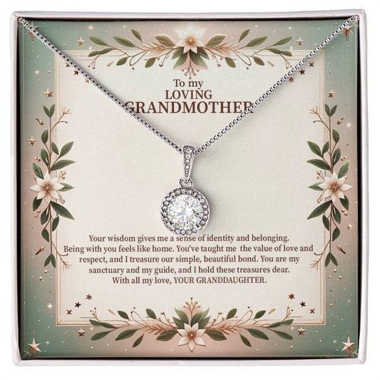 4049b Eternal Hope Necklace, Gift to my Grandma with Beautiful Message Card