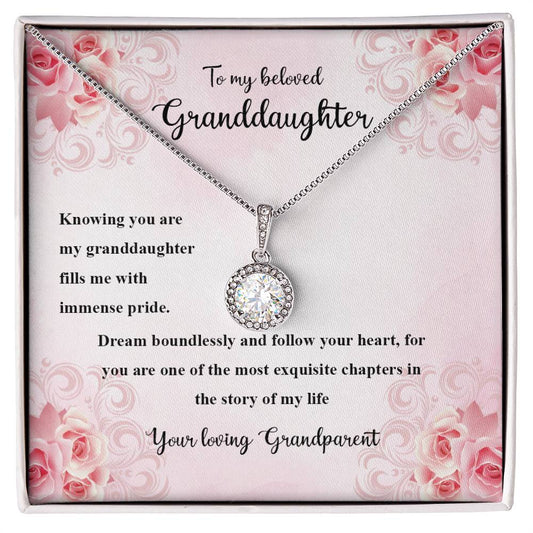 4036a Eternal Hope Necklace, Gift to my Granddaughter with Beautiful Message Card