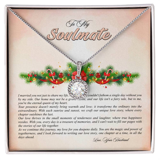 4009b Eternal Hope Necklace, Gift to My Soulmate with Beautiful Message Card