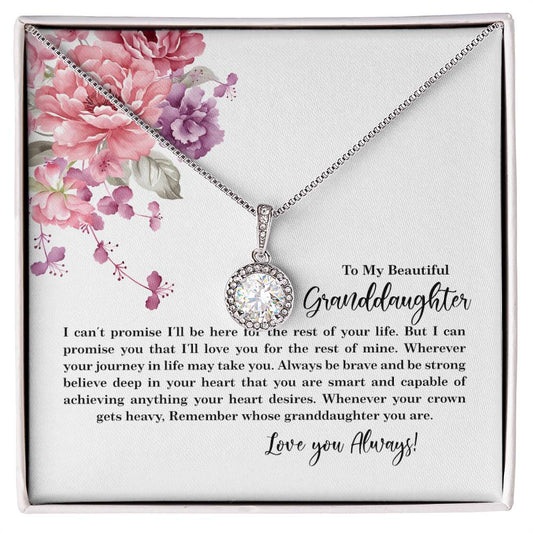 4027c Eternal Hope Necklace, Gift to my Granddaughter with Beautiful Message Card