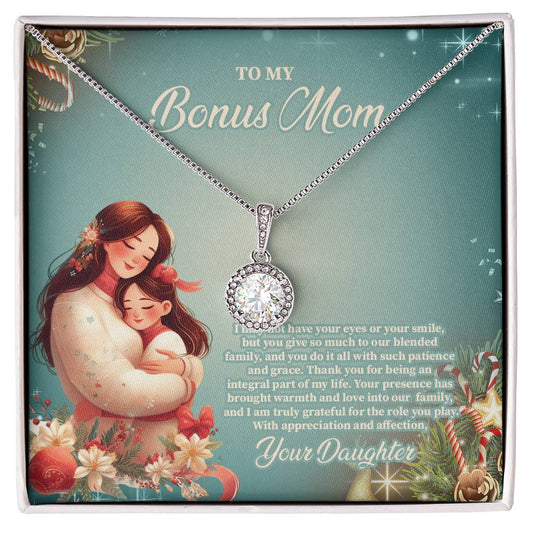 4024c Eternal Hope Necklace, Gift to my Stepmom with Beautiful Message Card