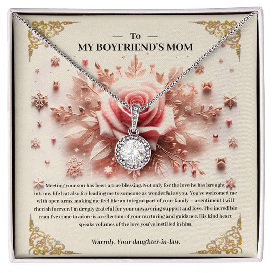 95341a Eternal Hope Necklace, Gift to my Boyfriend's Mom with Beautiful Message Card