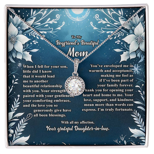 4046c Eternal Hope Necklace, Gift to my Boyfriend's Mom with Beautiful Message Card
