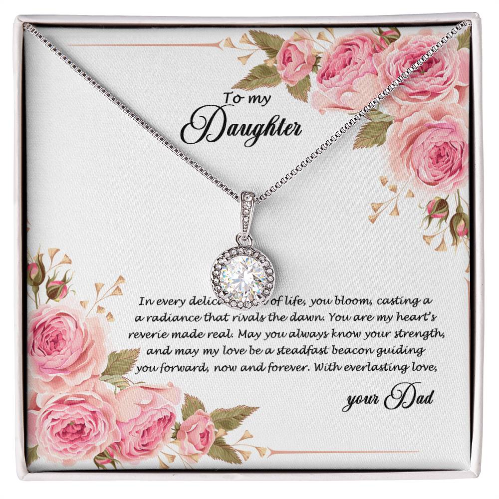 4034 (b) Eternal Hope Necklace, Gift to my Daughter with Beautiful Message Card