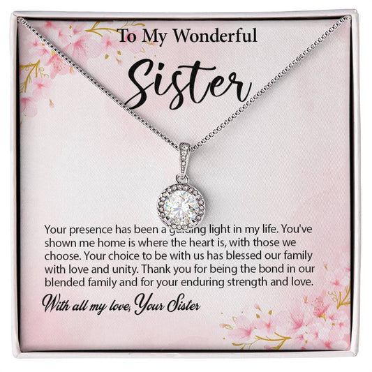 4029c Eternal Hope Necklace, Gift to my Sister with Beautiful Message Card