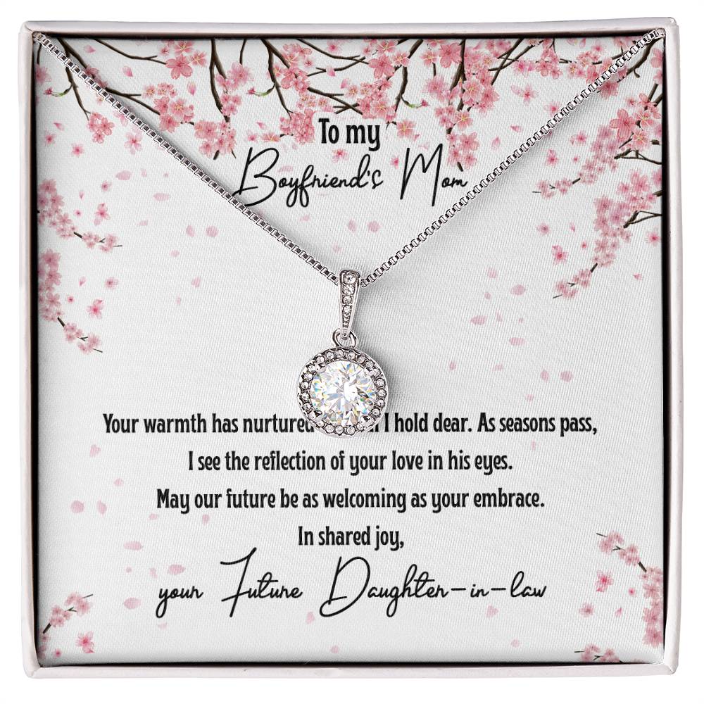 4040 c Eternal Hope Necklace, Gift to my Boyfriend's Mom with Beautiful Message Card