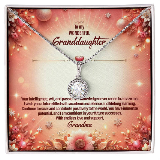 4051a Eternal Hope Necklace, Gift to my Granddaughter with Beautiful Message Card