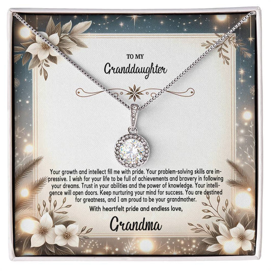 4055(a) Eternal Hope Necklace, Gift to my Granddaughter with Beautiful Message Card