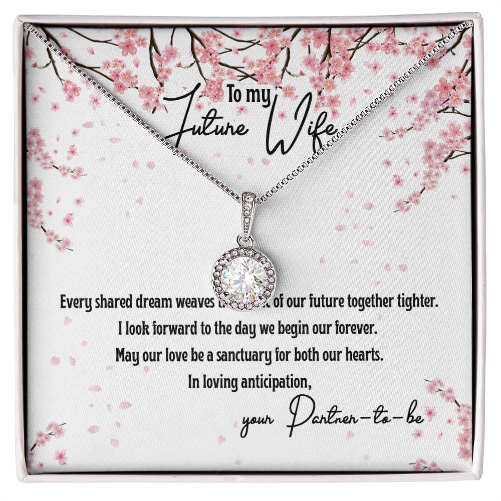 4040 b Eternal Hope Necklace, Gift to my Future Wife with Beautiful Message Card