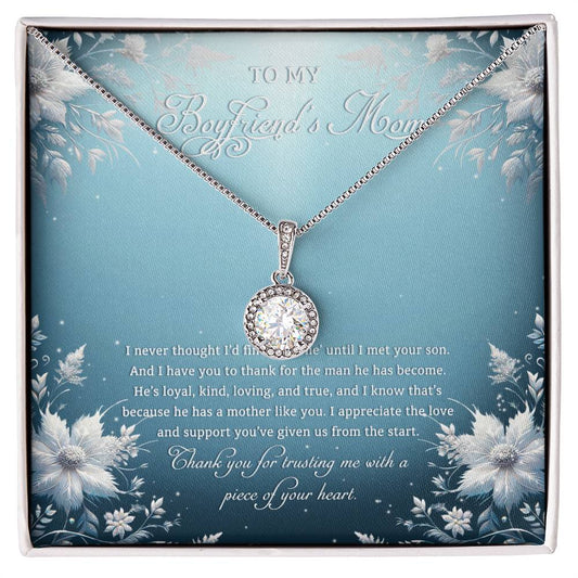 95313c Eternal Hope Necklace, Gift to my Boyfriend's Mom with Beautiful Message Card