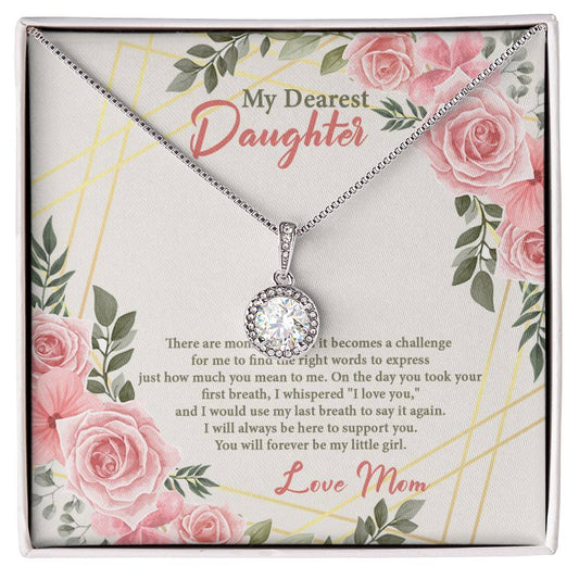 4021b Eternal Hope Necklace, Gift to my Daughter with Beautiful Message Card
