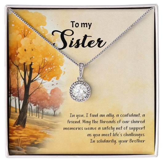 4041b Eternal Hope Necklace, Gift to my Sister with Beautiful Message Card