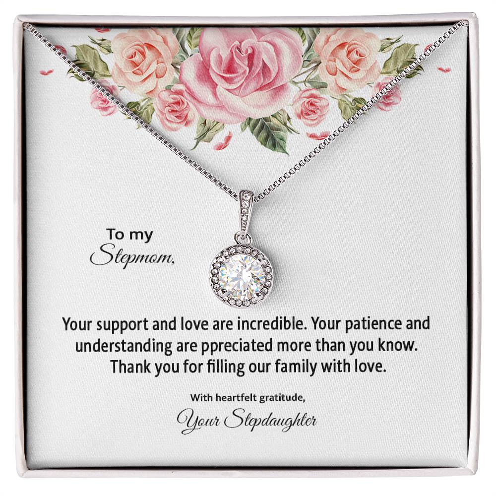 4031d Eternal Hope Necklace, Gift to my Stepmom with Beautiful Message Card