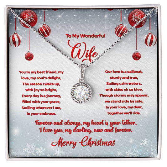 4012c Eternal Hope Necklace, Gift to My Wife with Beautiful Message Card