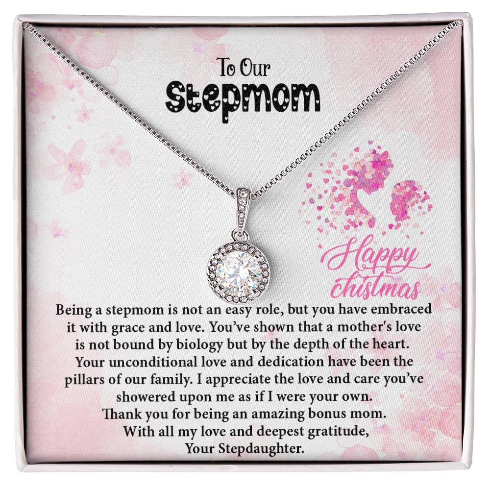 4020 a Eternal Hope Necklace, Gift to my Stepmom with Beautiful Message Card