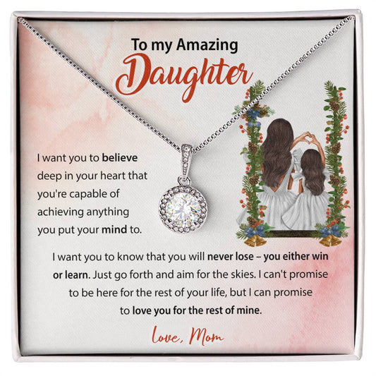 94683c Eternal Hope Necklace, Gift to my Daughter with Beautiful Message Card