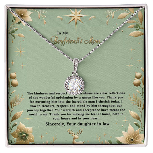 4047a Eternal Hope Necklace, Gift to my Boyfriend's Mom with Beautiful Message Card