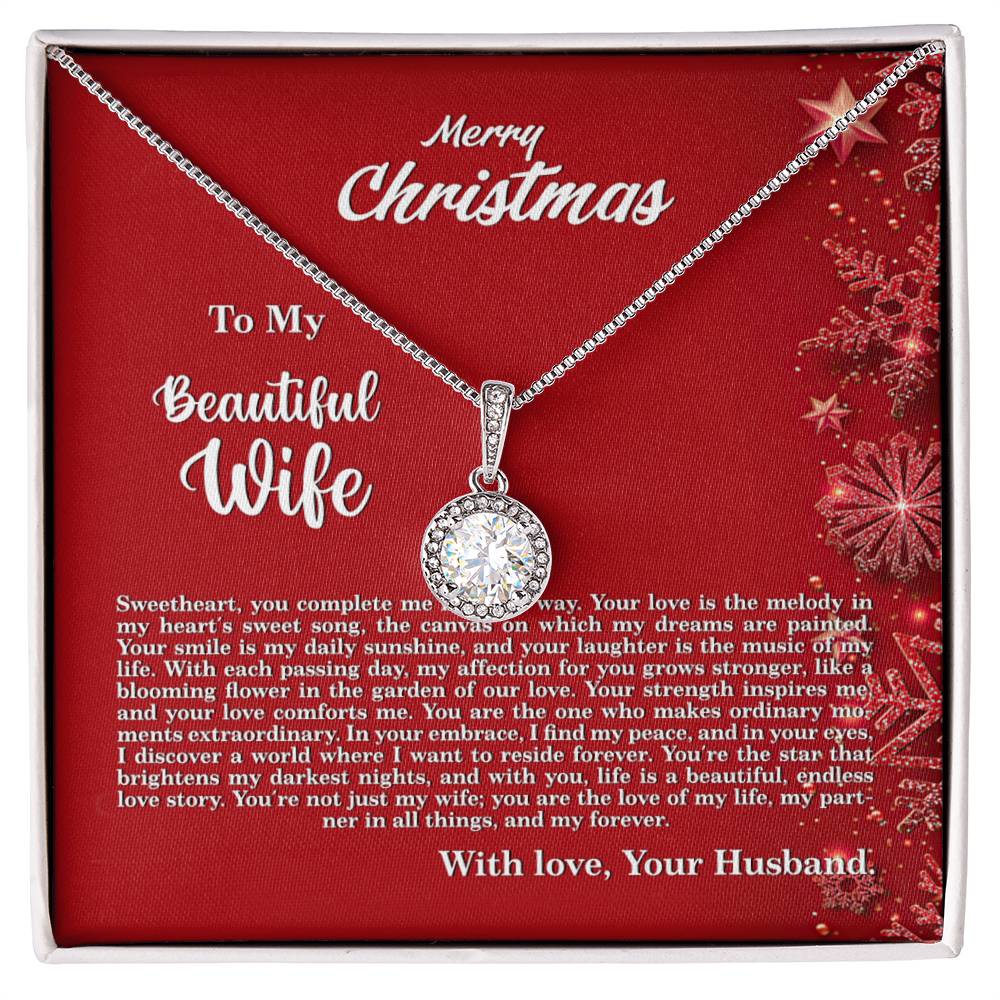 4013c Eternal Hope Necklace, Gift to My Wife with Beautiful Message Card