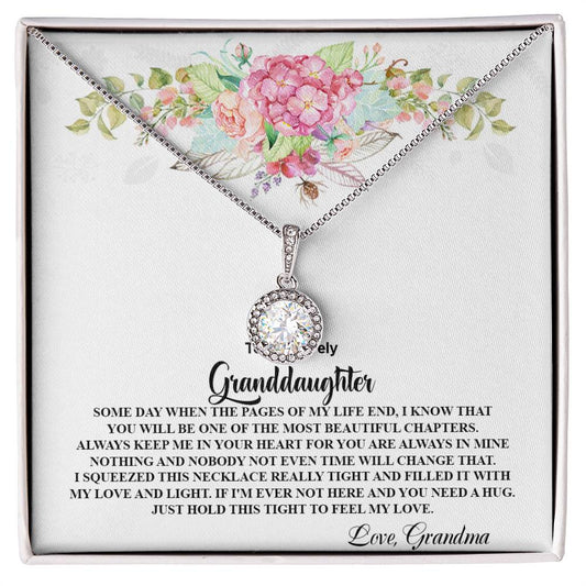 4026 b Eternal Hope Necklace, Gift to my Granddaughter with Beautiful Message Card
