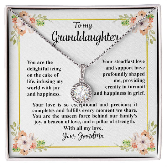 4032c Eternal Hope Necklace, Gift to my Granddaughter with Beautiful Message Card