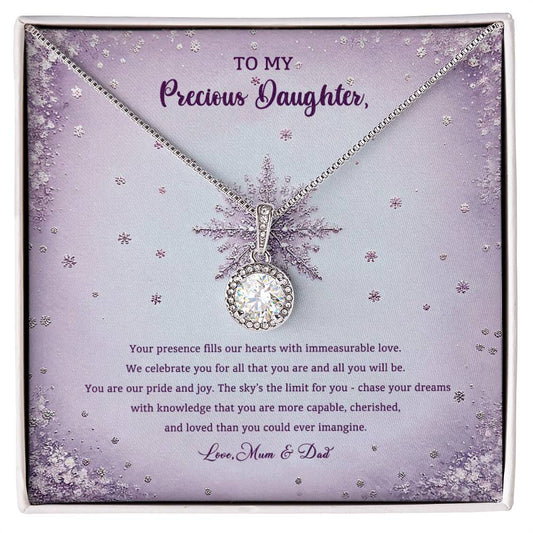 95314-c Eternal Hope Necklace, Gift to my Daughter with Beautiful Message Card