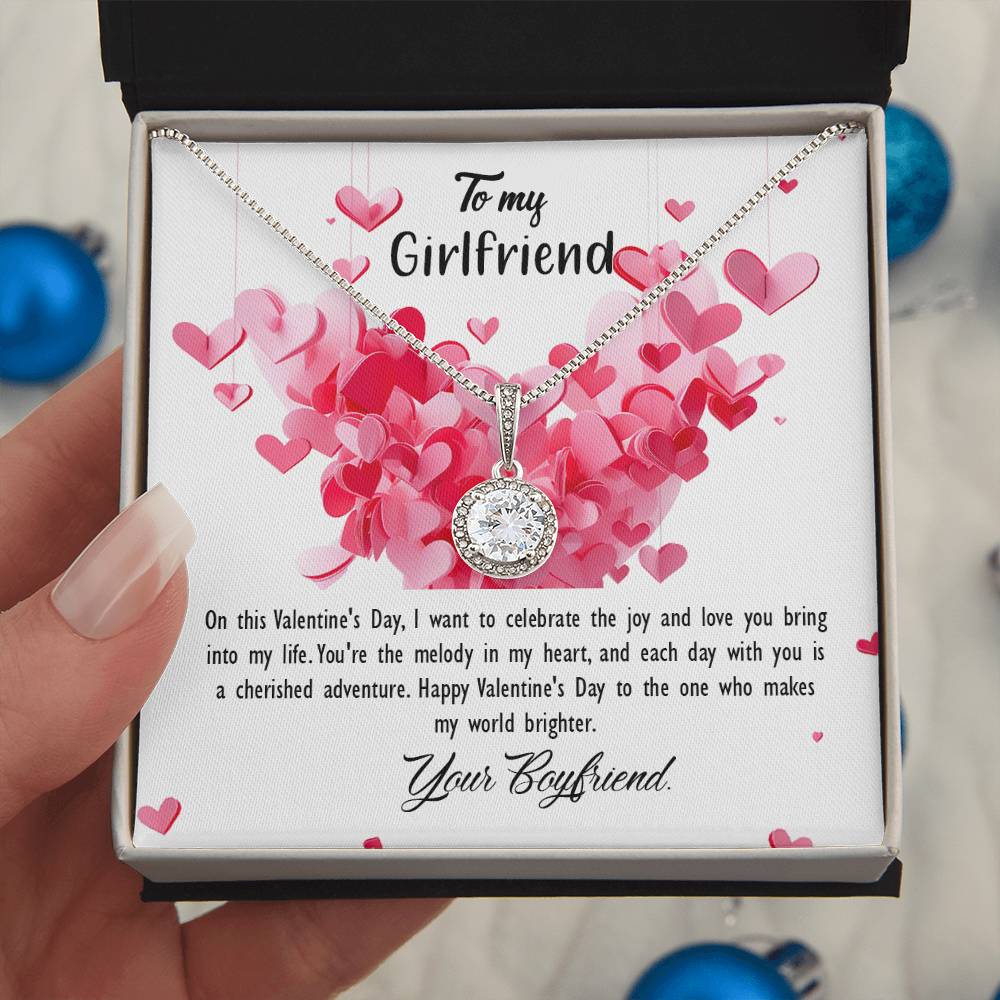 valentine-26c Eternal Hope Necklace, Gift to my Girlfriend with Beautiful Message Card