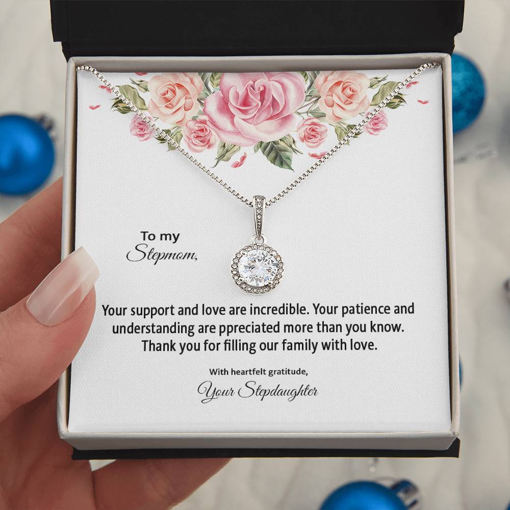 4031d Eternal Hope Necklace, Gift to my Stepmom with Beautiful Message Card