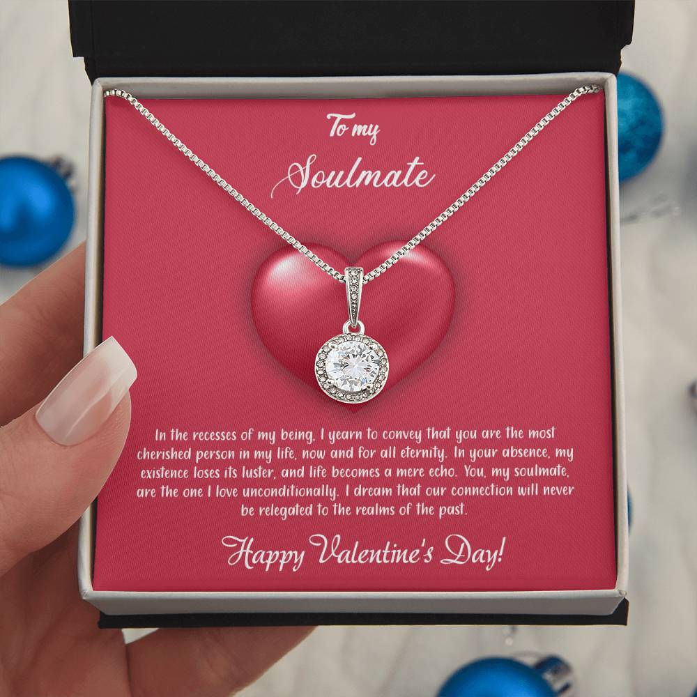 valentine-35b Eternal Hope Necklace, Gift to my Soulmate with Beautiful Message Card