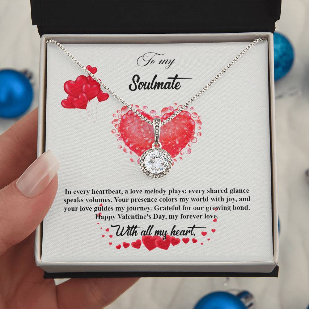 valentine-20b Eternal Hope Necklace, Gift to my Soulmate with Beautiful Message Card