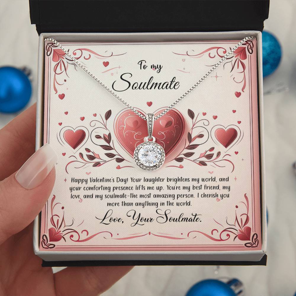 Valentine-st12b Eternal Hope Necklace, Gift to my Soulmate with Beautiful Message Card