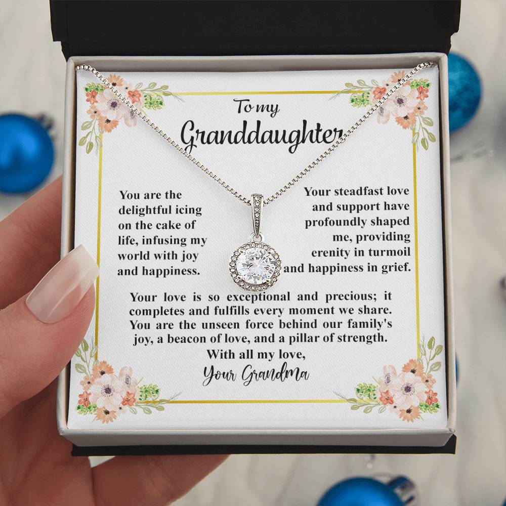 4032c Eternal Hope Necklace, Gift to my Granddaughter with Beautiful Message Card