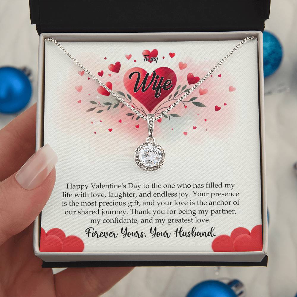 Valentine-st11a Eternal Hope Necklace, Gift to my Wife with Beautiful Message Card.