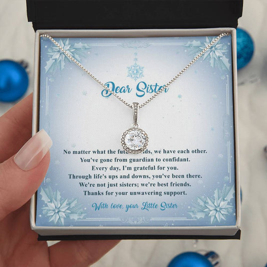 95315b Eternal Hope Necklace, Gift to my Sister with Beautiful Message Card
