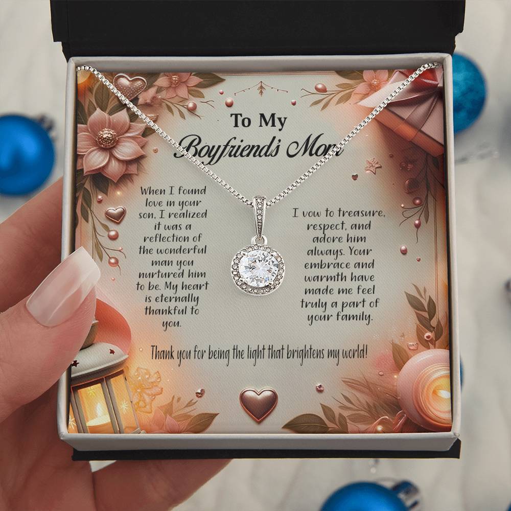 4044a Eternal Hope Necklace, Gift to my Boyfriend's Mom with Beautiful Message Card